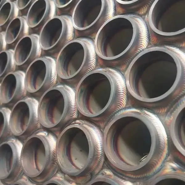 Boiler tube sheet welding