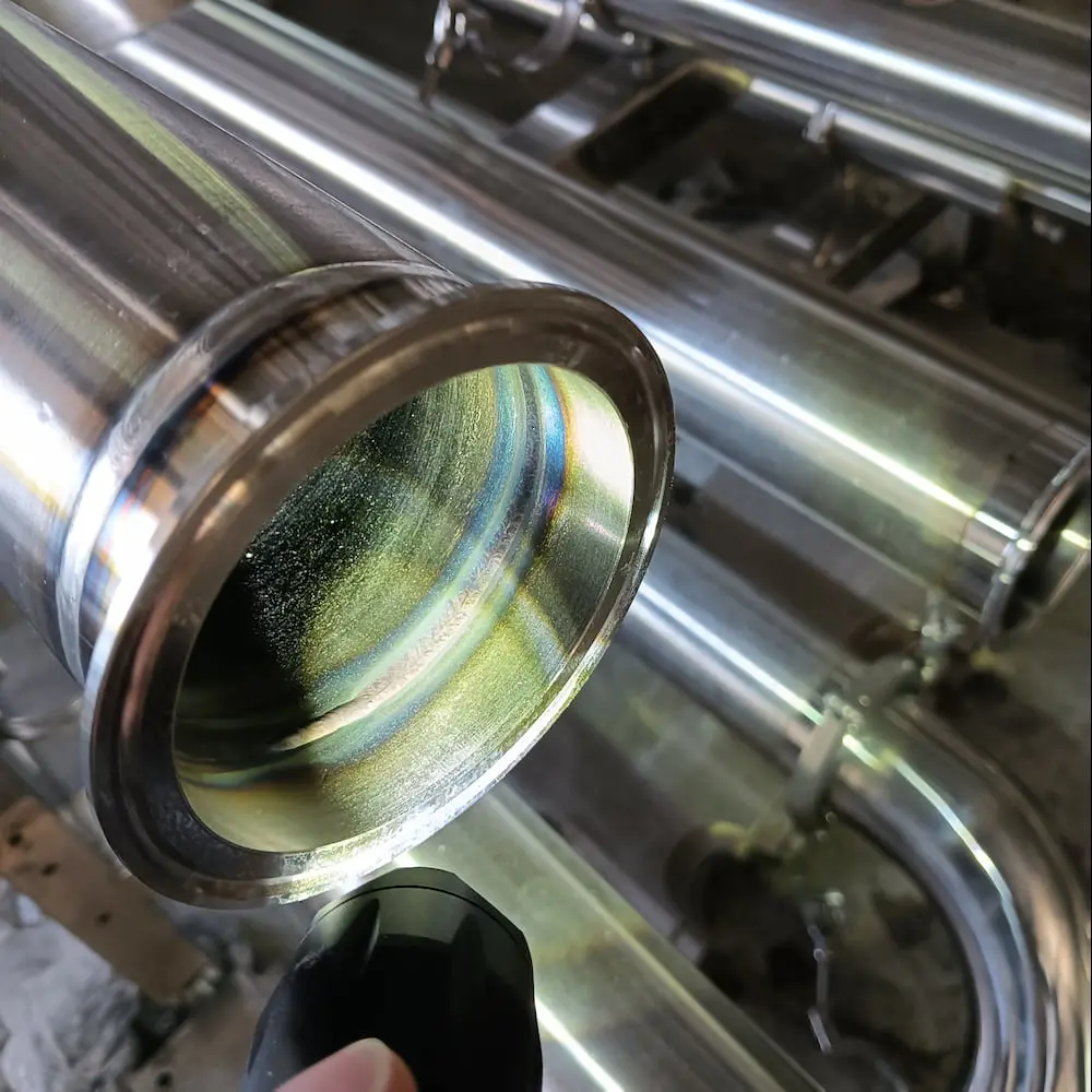 SS clean pipe welding